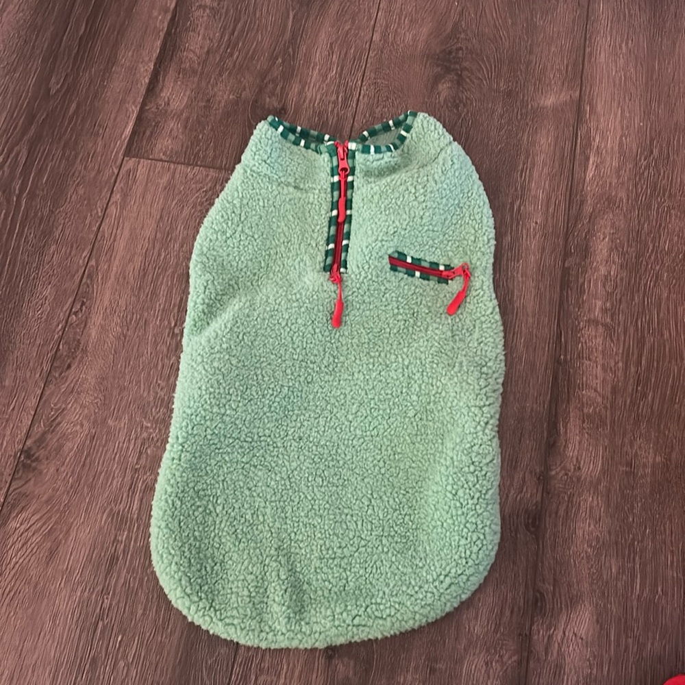 Fuzzy dog vest